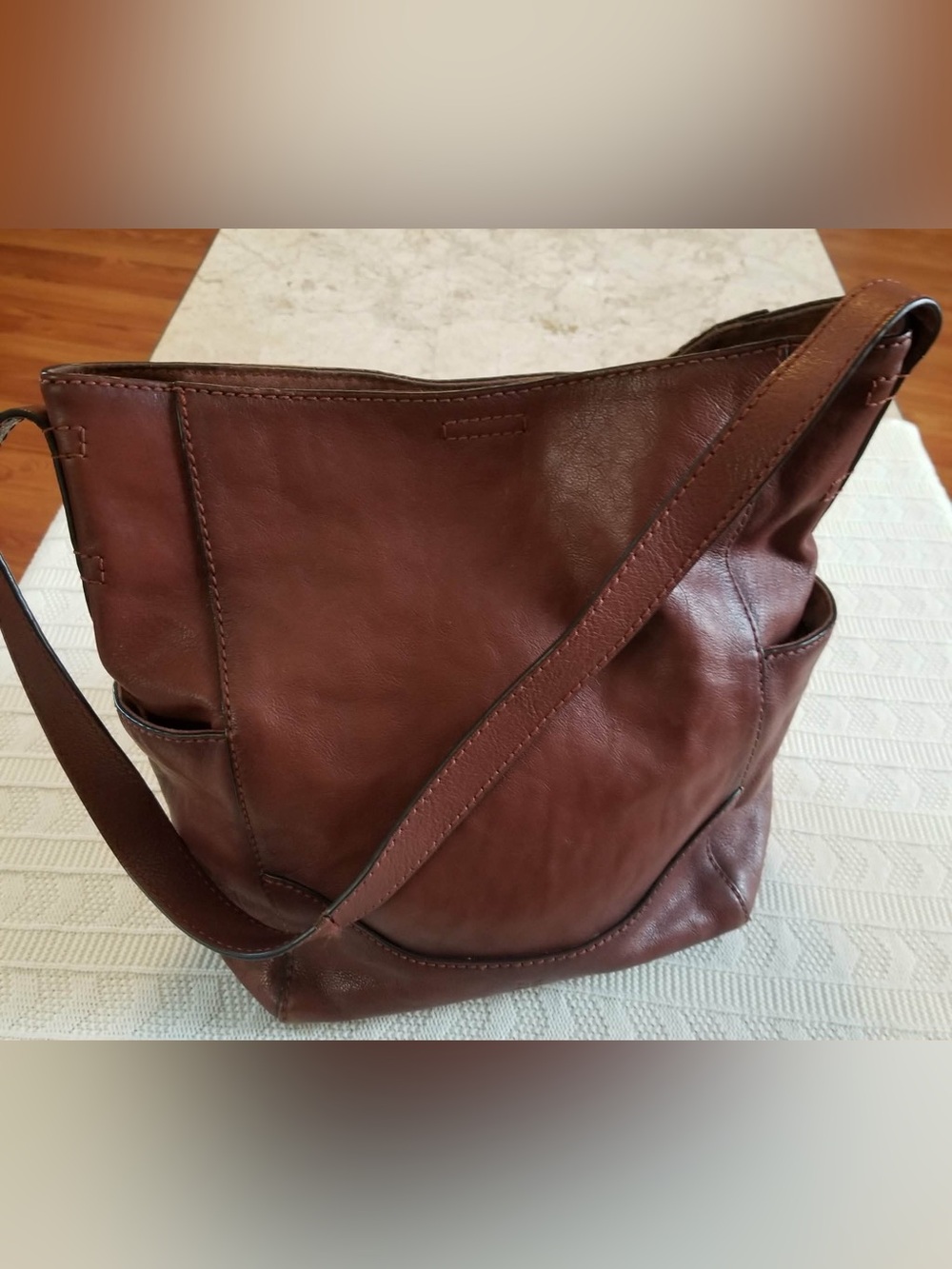 Frye Brown Leather Shoulder Bag